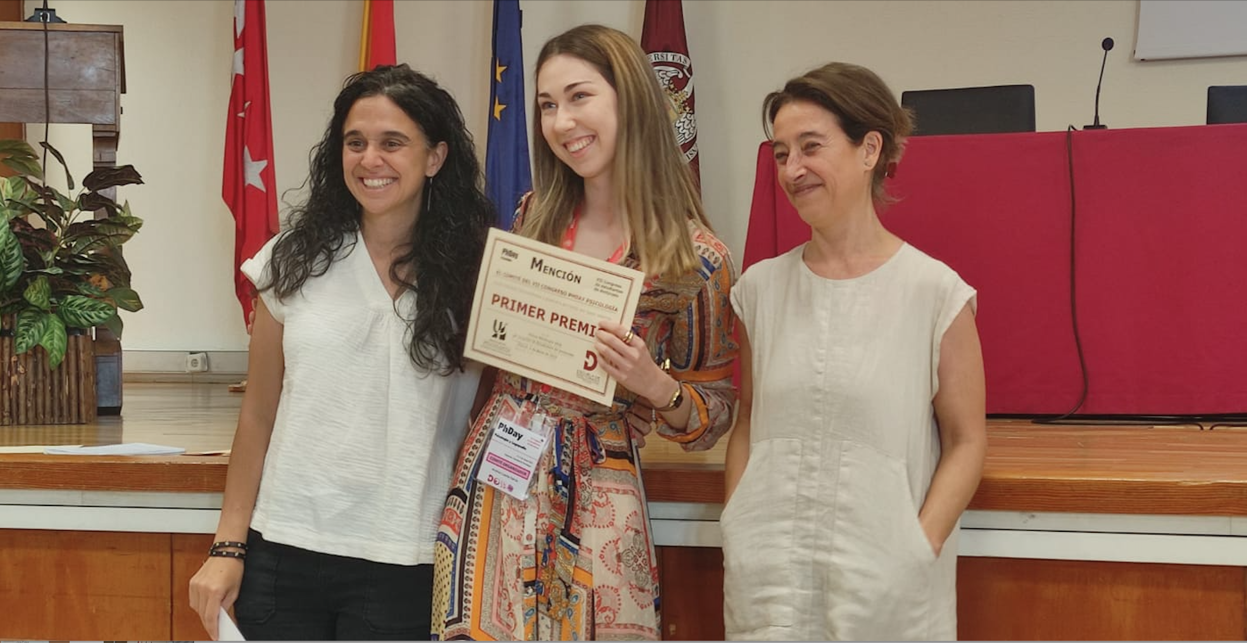 Andrea Cuesta obtiene el primer premio en el VII  PhDay Psicología (UCM)
